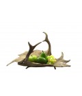 Fallow deer antler fruit bowl