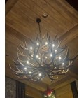 Deer Antler 2 tier 20 Candle Light Chandelier 150cm