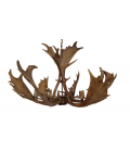Fallow deer antler chandelier 6 light 100cm