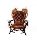 Deer Antler Armchair Cognac
