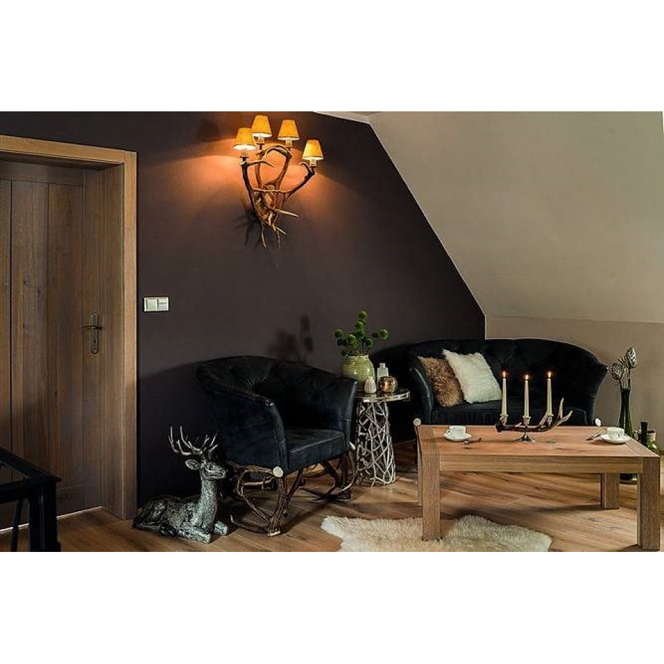 Deer Antler Armchair Black