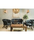 Deer Antler Armchair Black
