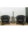 Deer Antler Armchair Black