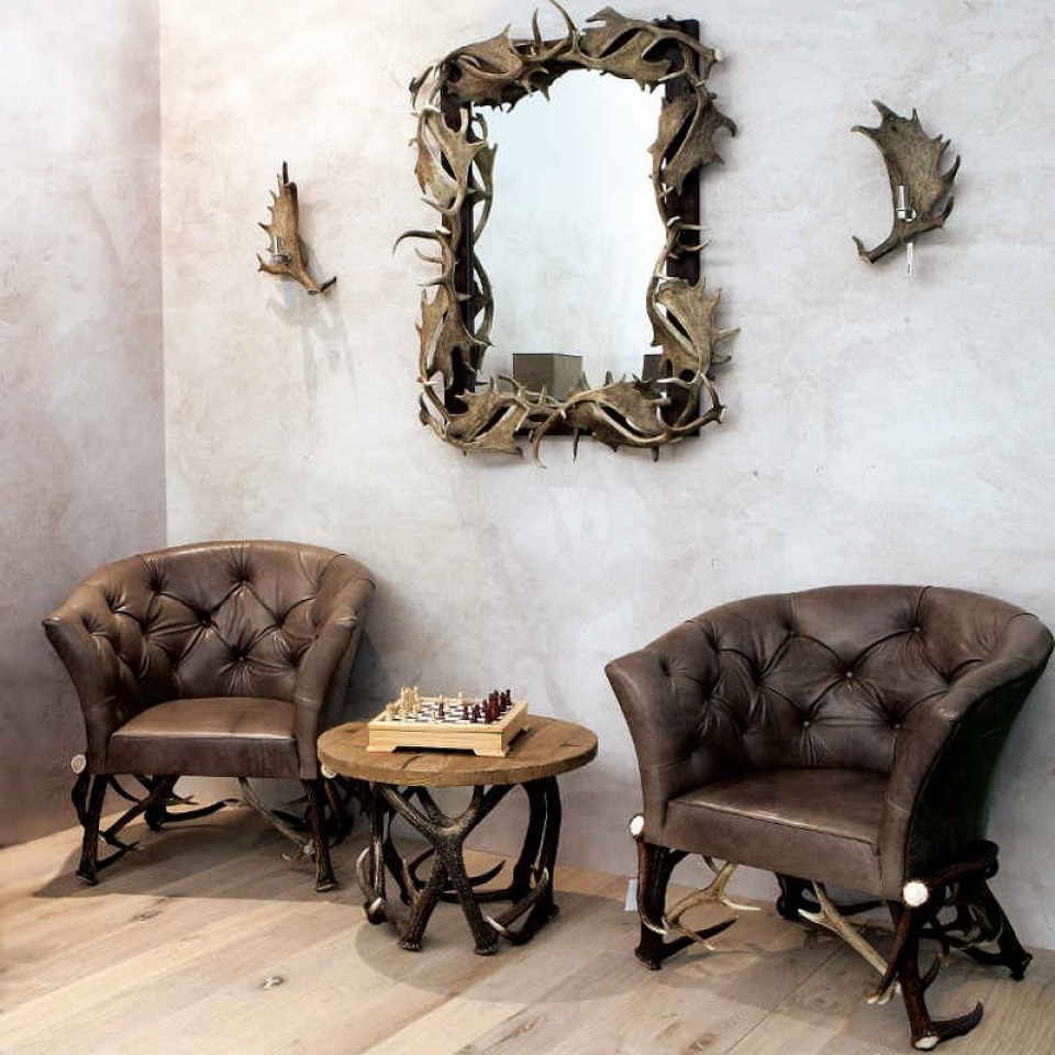 Hjorthornsfåtölj mooreiche