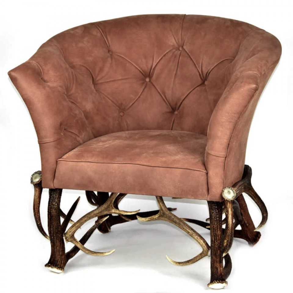 Deer Antler Armchair Bruciato