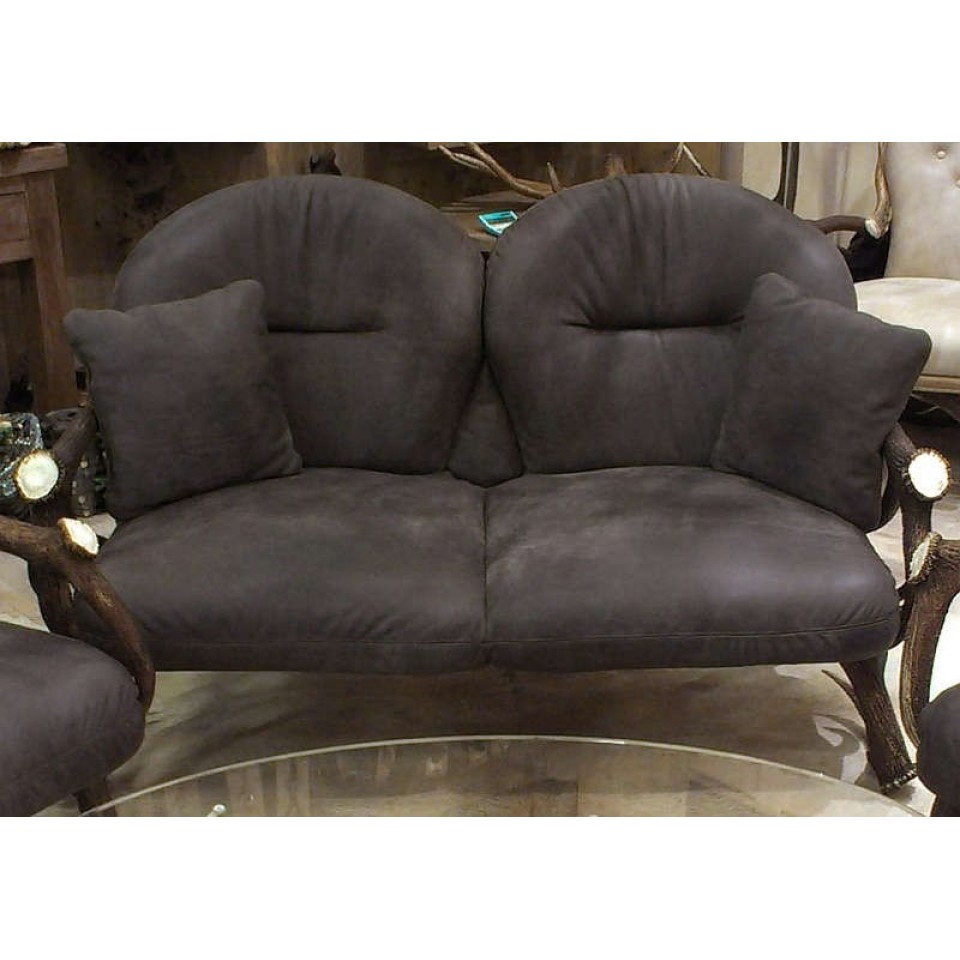 Deer Antler Leather Sofa Moro