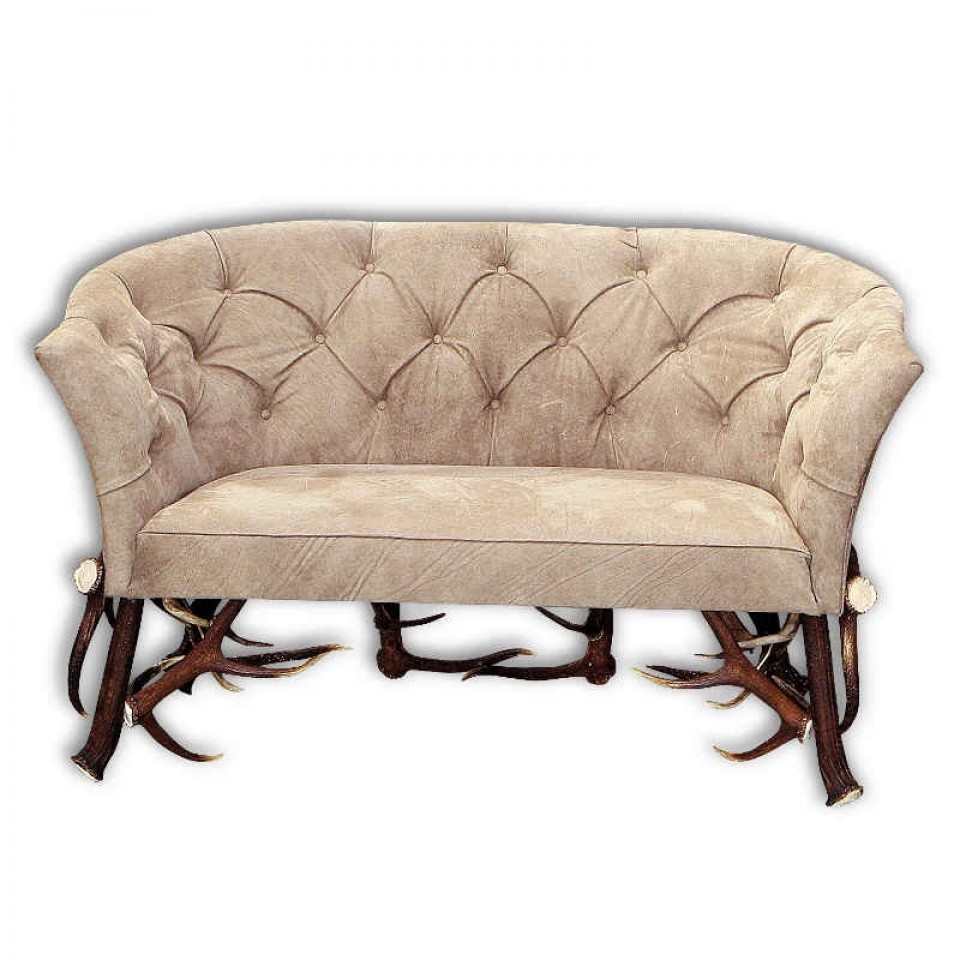 Hjorthorn soffa beige/ brun