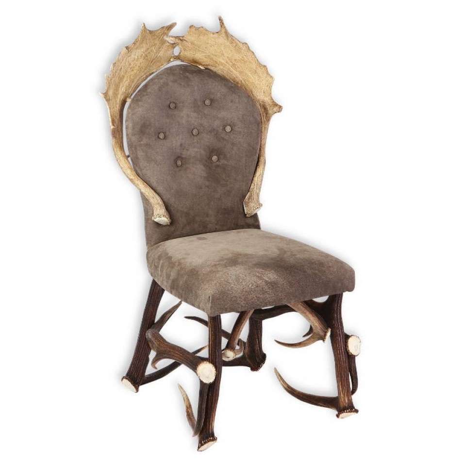 Hjorthornsstol mörkbrun