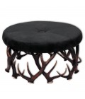 Antler Bench with High Quality Round Seat Nero Black