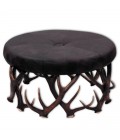Antler Bench with High Quality Round Seat Oxhide Moro