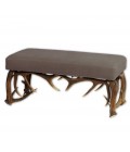Antler Bench with High Quality Seat Brown Gray