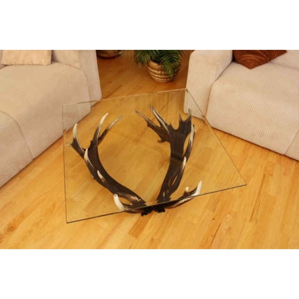 Hjorthorn fyrkantigt soffbord 85 cm