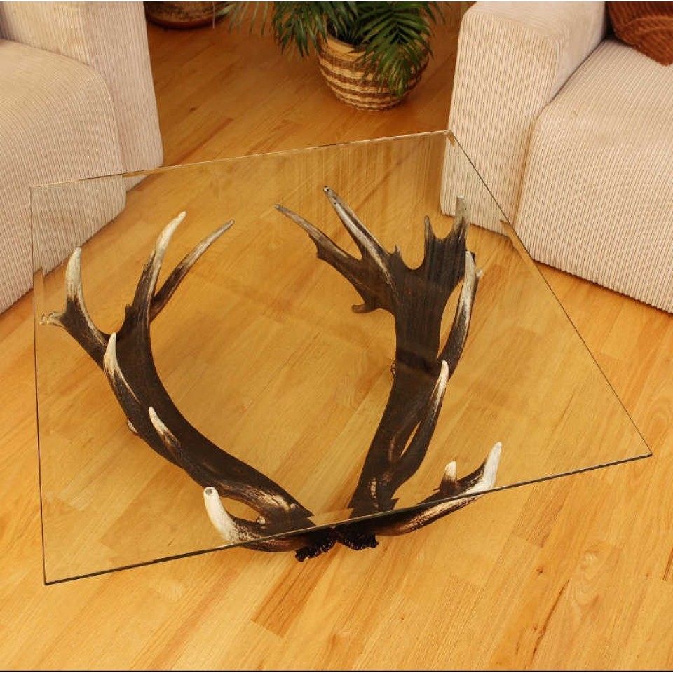 Hjorthorn fyrkantigt soffbord 85 cm