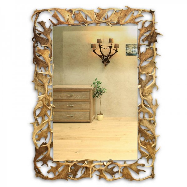 Dovhjorthorn rektangulär spegel