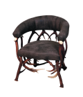 Antler chocolate armchair.