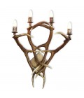 Deer Antler Wall Lamp With 4 Candle Lights Natural 75cm
