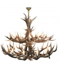 Deer Antler 2 tier 20 Candle Light Chandelier 150cm