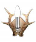 Rådjurshorn vägglampa rostfri naturlig 20 cm
