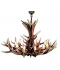 Deer Antler 10 Candle Light Chandelier 80cm