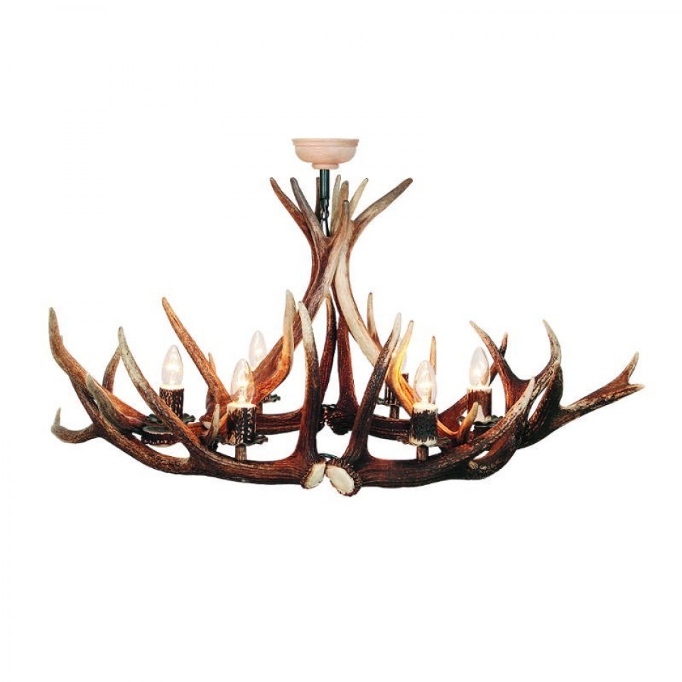 Deer Antler 6 Candle Light Chandelier 120cm