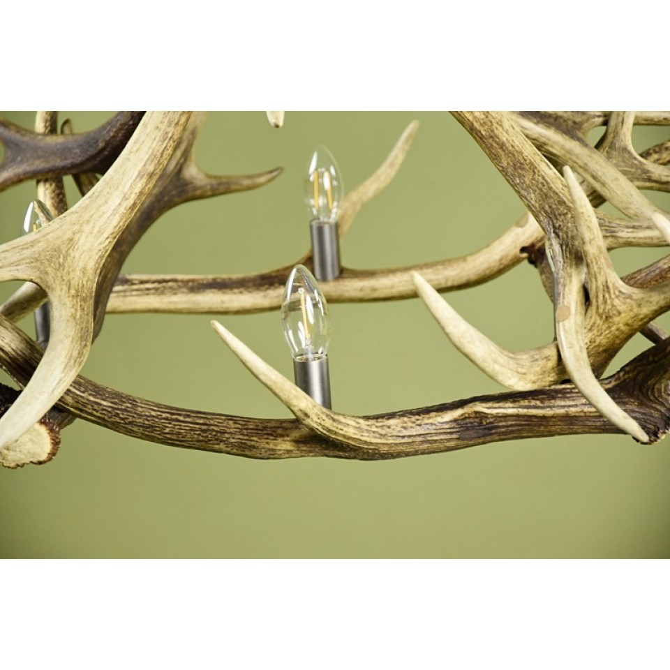 Deer Antler 4 Candle Light Chandelier 85cm