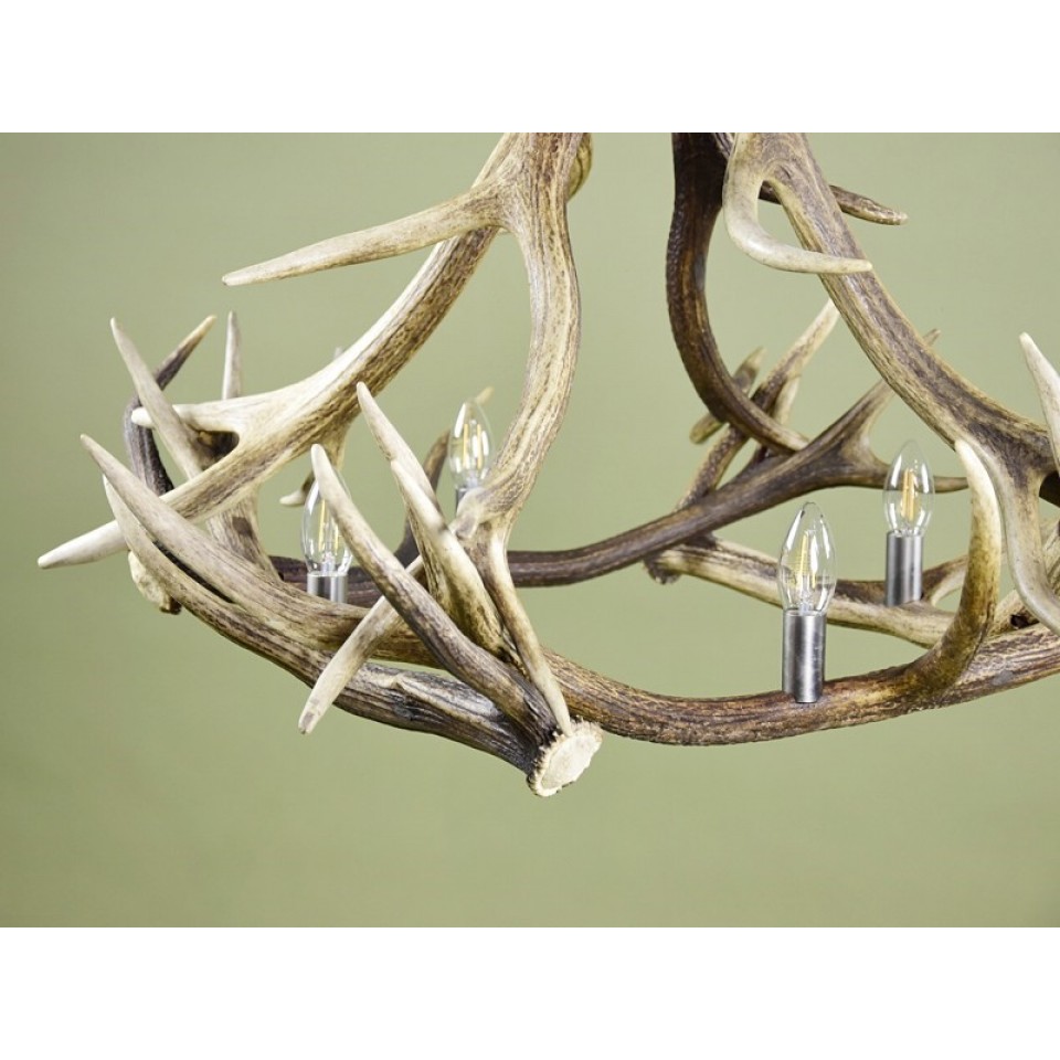 Deer Antler 4 Candle Light Chandelier 85cm