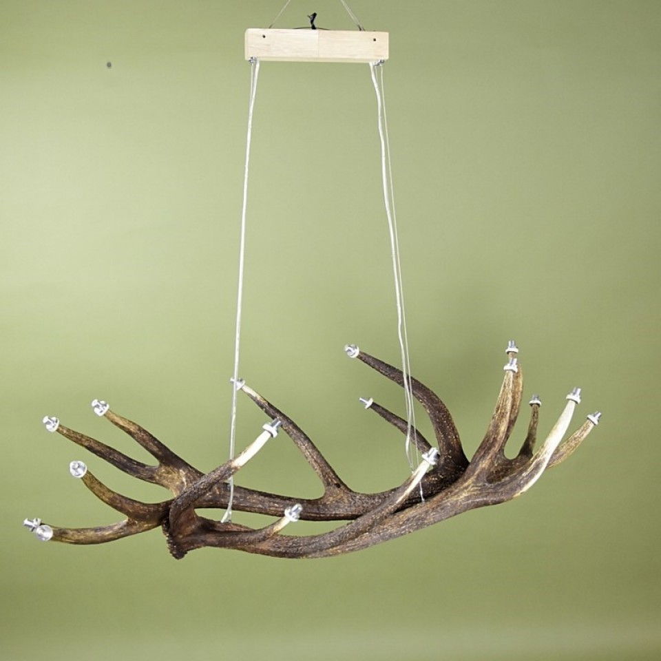 Deer Antler Six Angle Chain Chandelier 130cm
