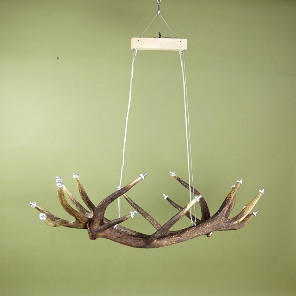 Deer Antler Six Angle Chain Chandelier 130cm