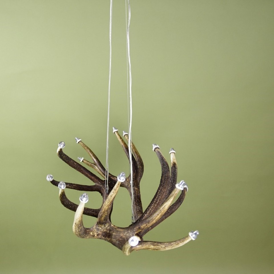 Deer Antler Six Angle Chain Chandelier 130cm