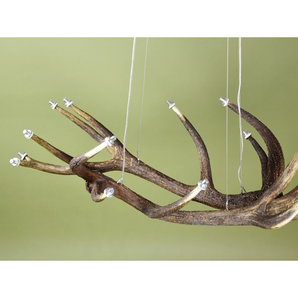 Deer Antler Six Angle Chain Chandelier 130cm