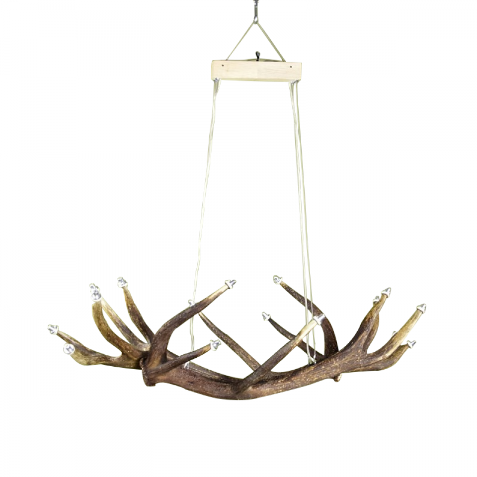 Deer Antler Six Angle Chain Chandelier 130cm