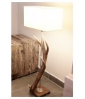 Hjorthorn golvlampa naturlig 70 cm