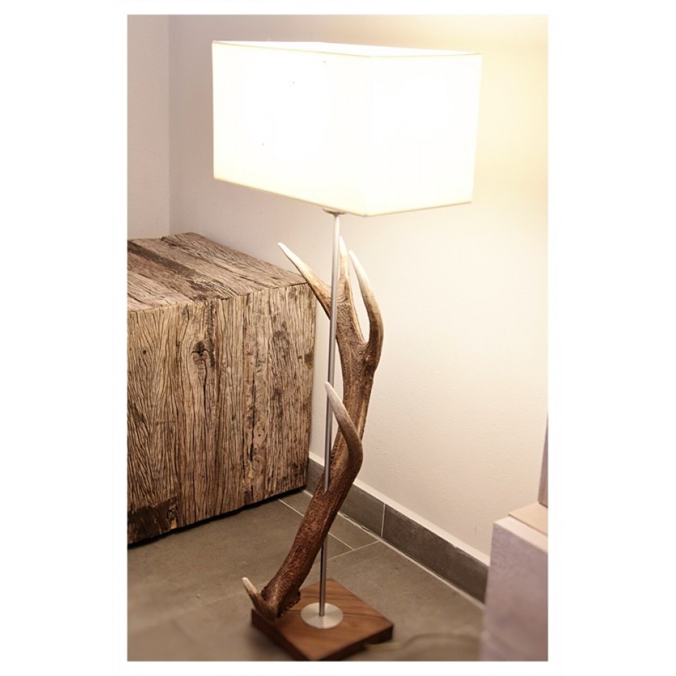 Hjorthorn golvlampa naturlig 70 cm