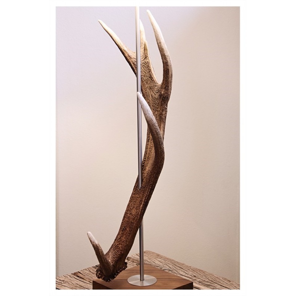 Hjorthorn golvlampa naturlig 70 cm