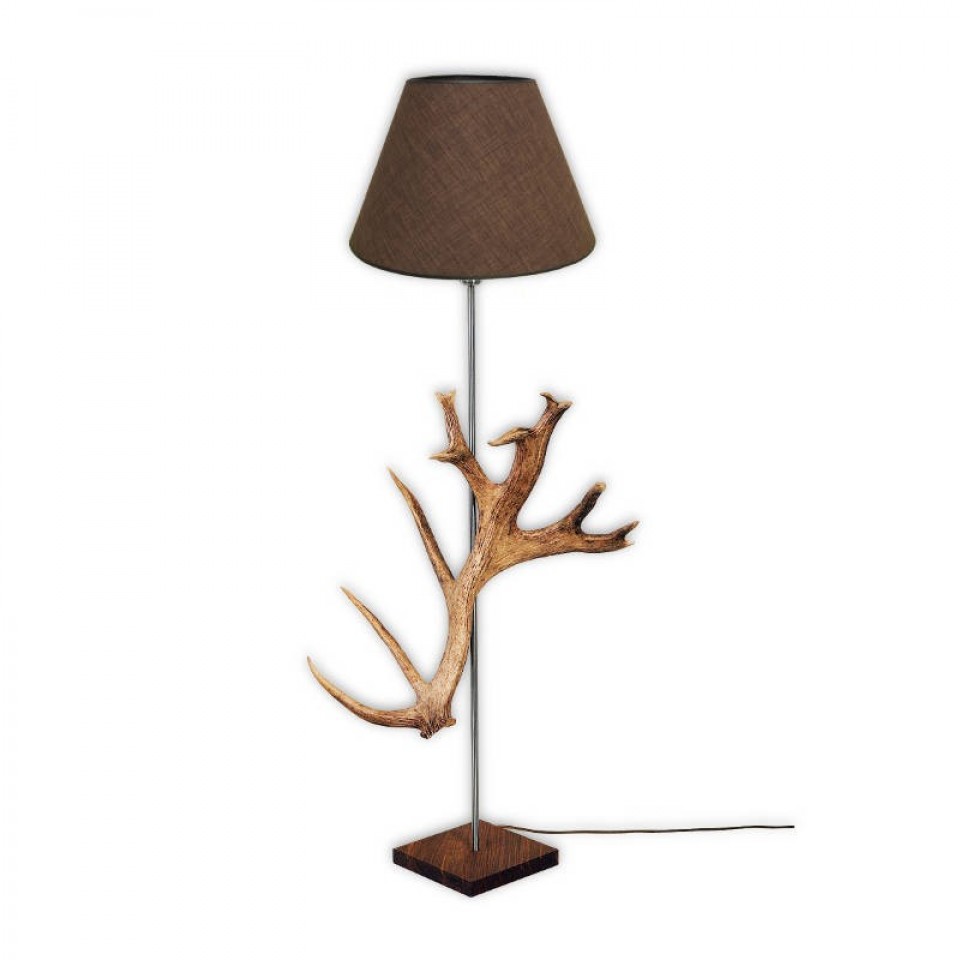 Hjorthorn golvlampa naturlig 120 cm