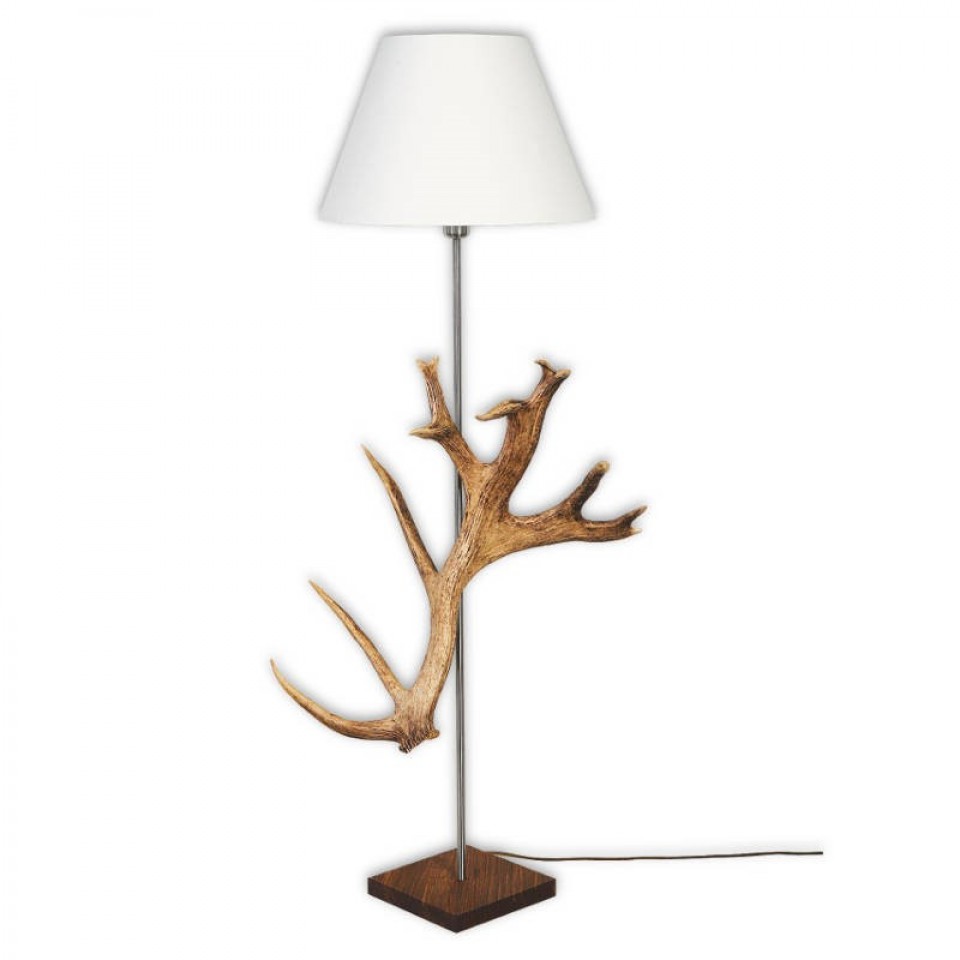 Hjorthorn golvlampa naturlig 120 cm