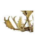 Fallow deer antler chandelier 6 light 90cm