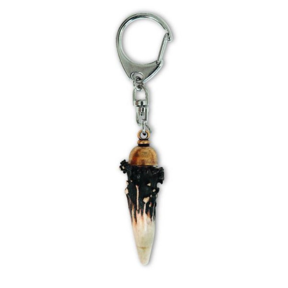 Roebuck antler keyring