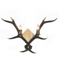 Deer antler wall lamp 2 candle lights