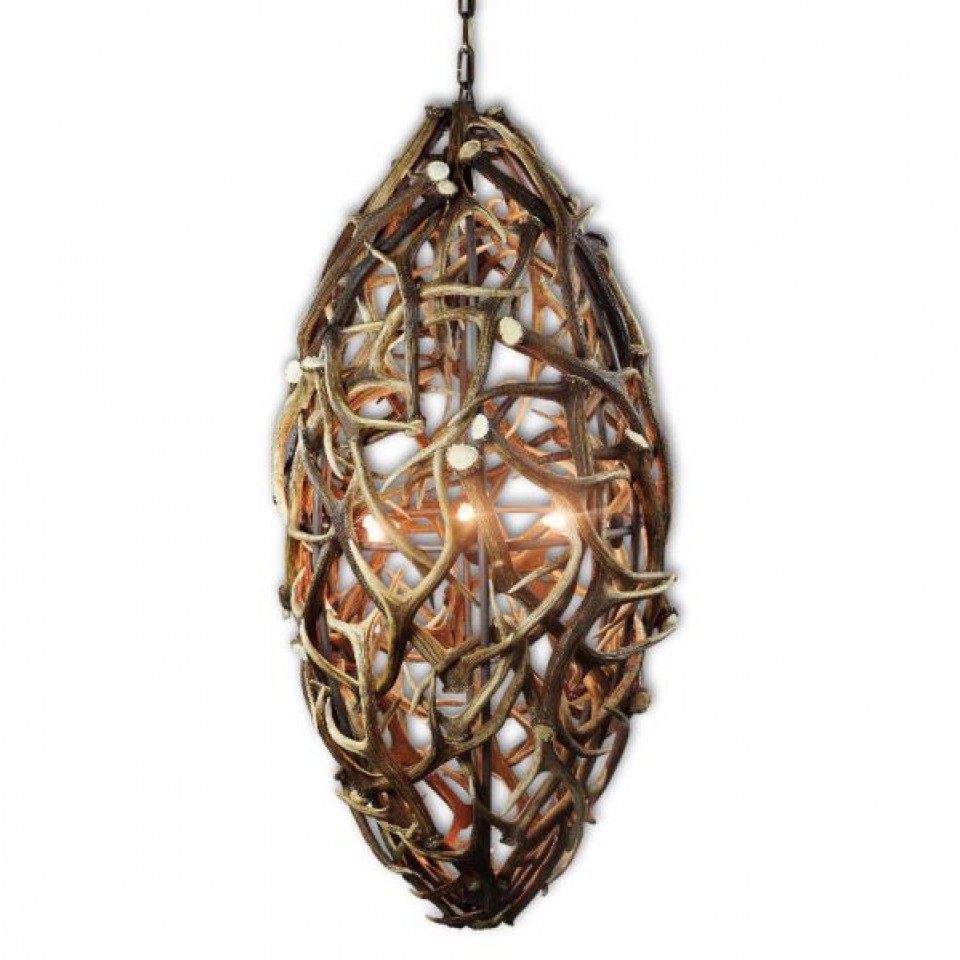Deer Antler Chandelier in Cone Shape 70cm Deer Antler Chandelier in Cone Shape 70cm