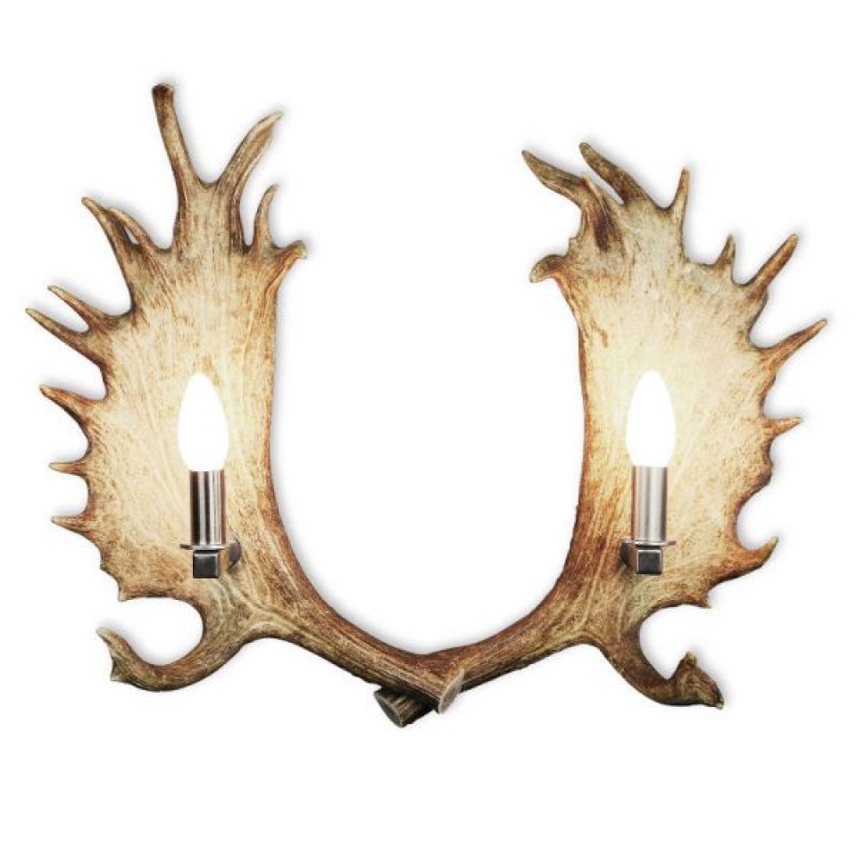 Fallow deer antler double wall light Fallow deer antler double wall light