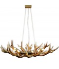 Oval Deer Antler Chandelier 12-Lights 130cm