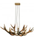 Oval Deer Antler Chandelier 6-Lights 90cm