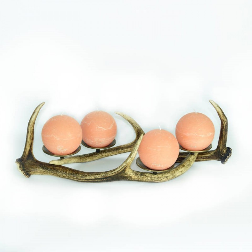 Deer Antler Candle Holder for 4 Candles