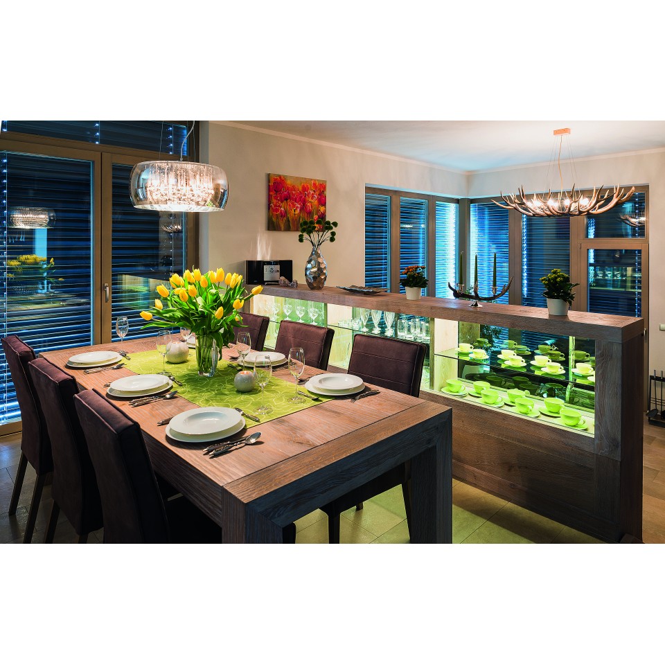 Oval Deer Antler Chandelier 12-Lights 130cm