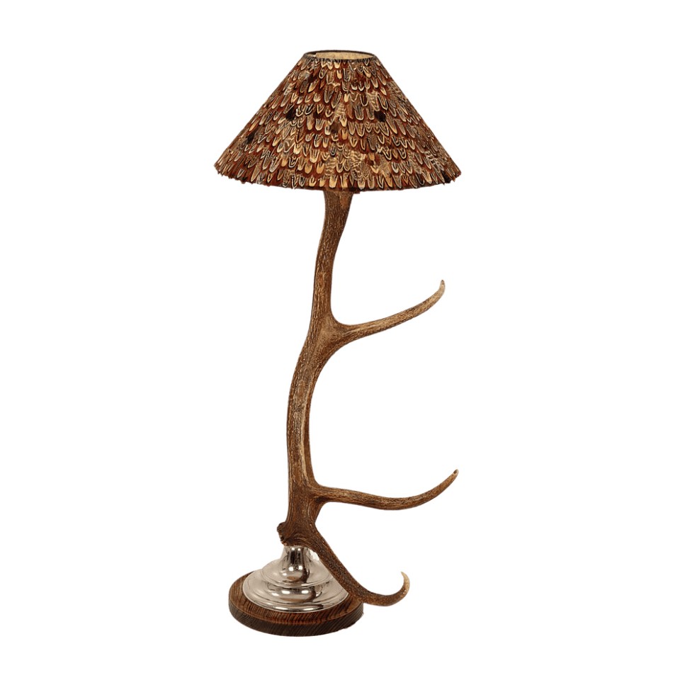 Hjorthorn bordslampa 35 cm