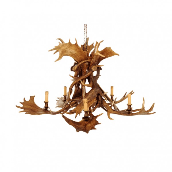 Dovhjorthorn 5-armad takkrona 120 cm