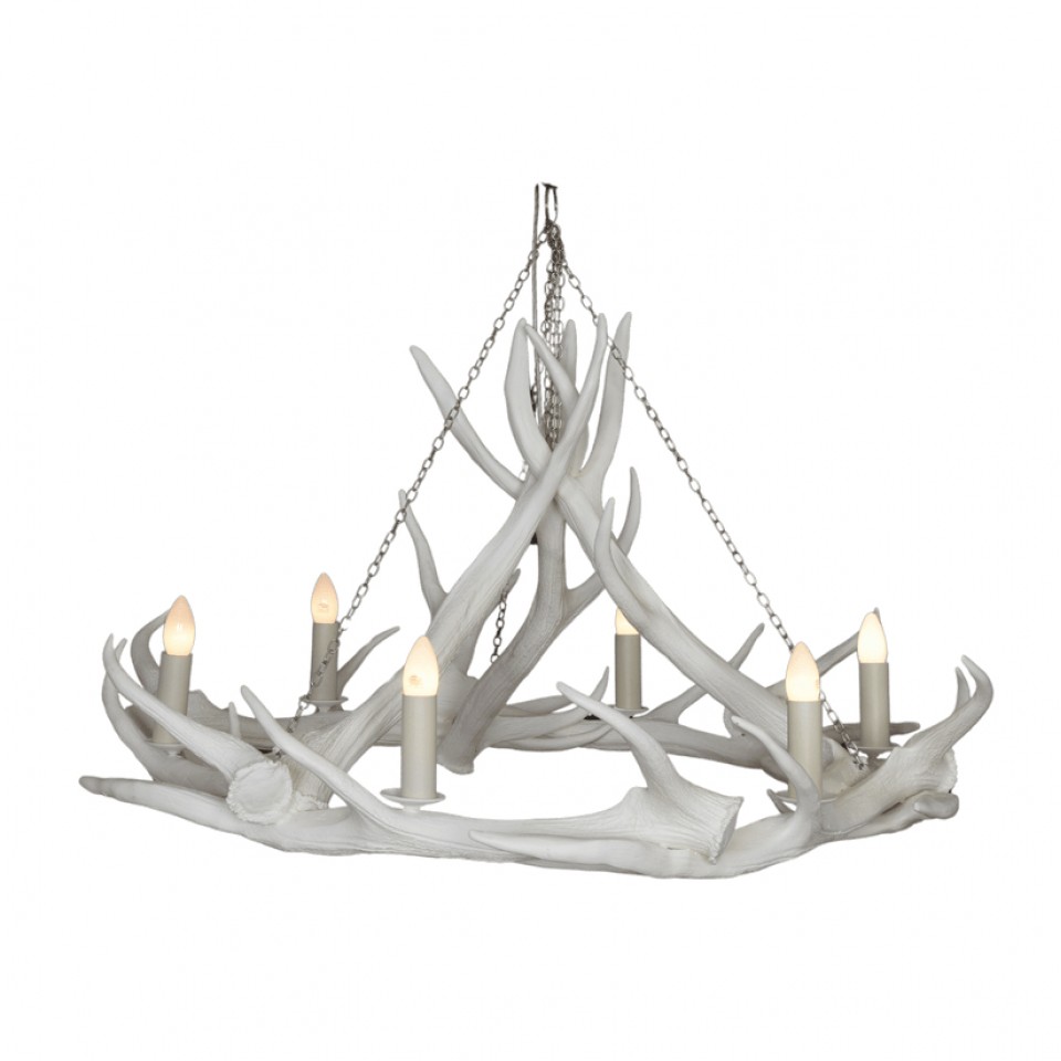 Antler 6-light chandelier 110 cm
