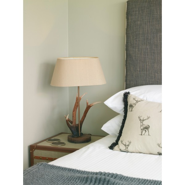 Horn bordslampa rustik brun Horn bordslampa rustik brun