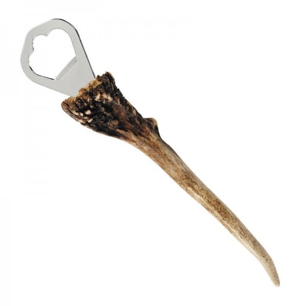 Fallow Deer Horn Bottle Opener with Pointed End